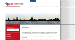 Desktop Screenshot of dgpar.de